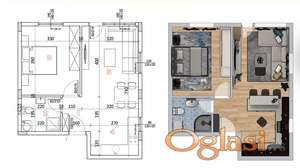 Jednoiposoban, 42m2, Adice!